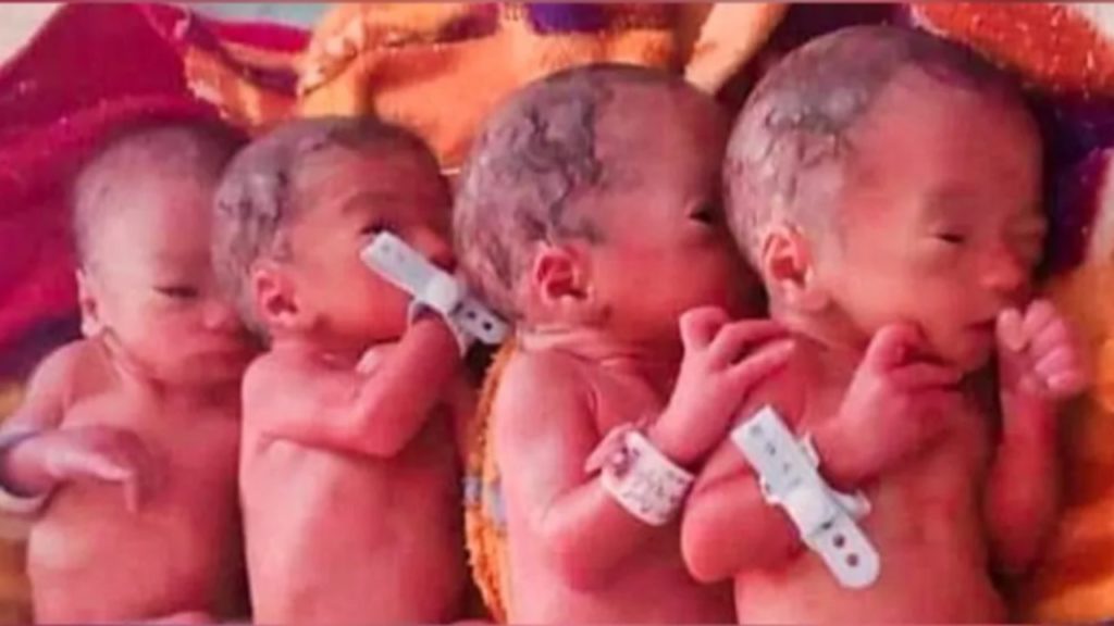 Woman Gives Birth To 4 Babies