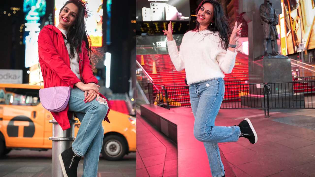 Actress Laya : న్యూయార్క్ టైం స్క్వేర్ వద్ద లయ బ్యూటిఫుల్ స్టిల్స్..