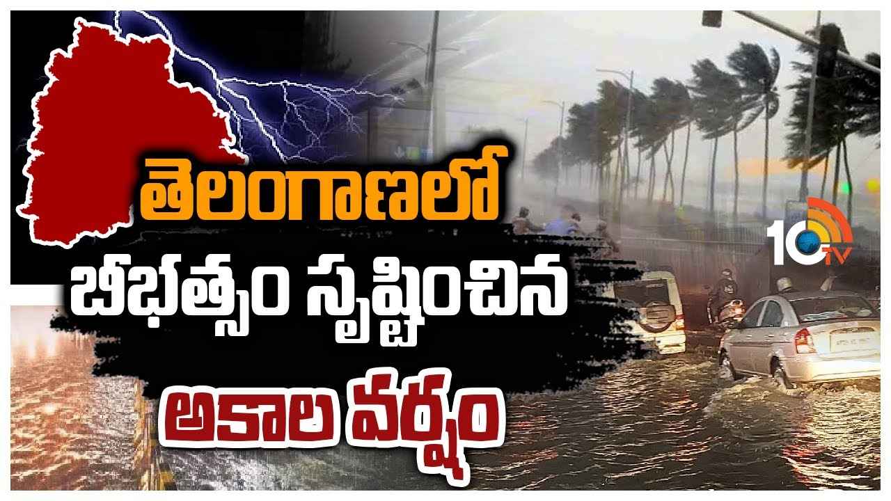 Rains : తెలంగాణలో బీభత్సం సృష్టించిన అకాల వర్షం
