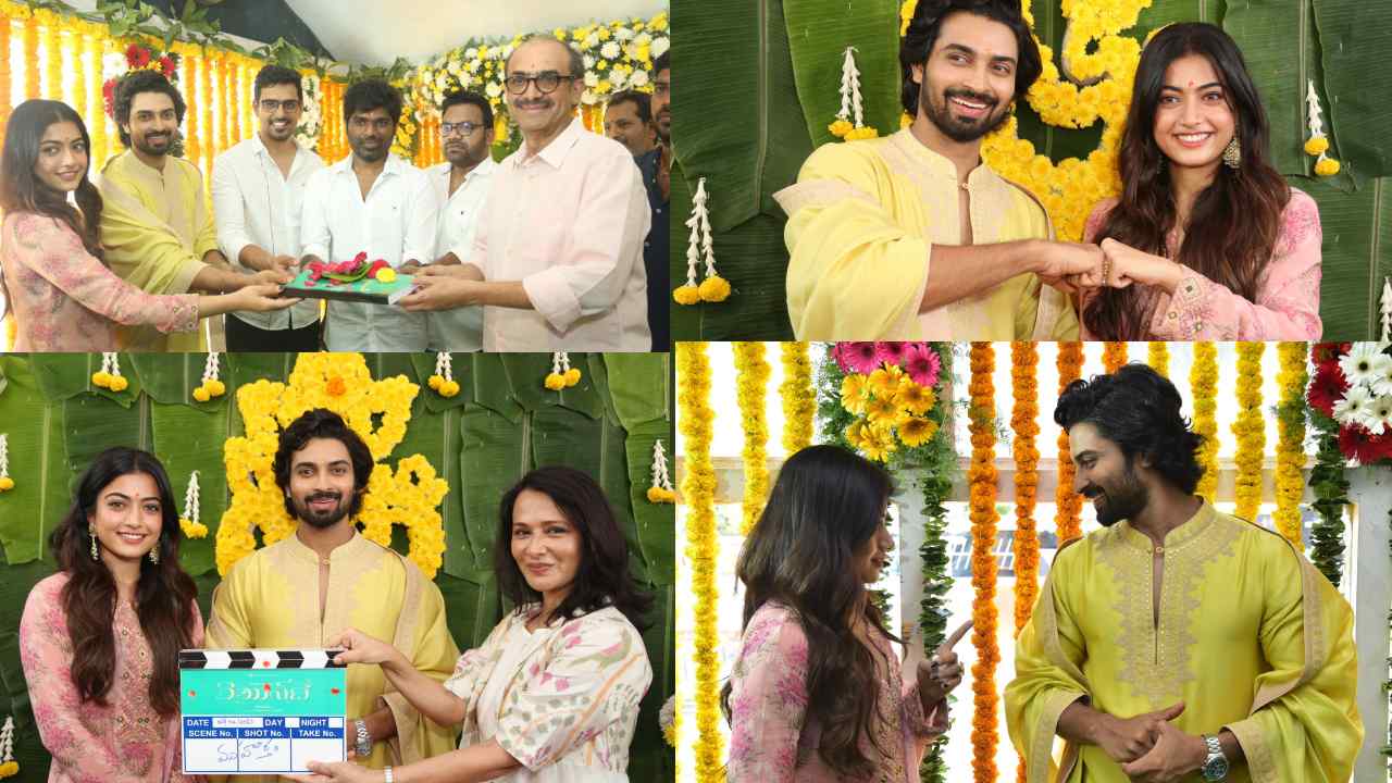 Rashmika ‘Rainbow’ Movie Opening :  రష్మిక లేడీ ఓరియెంటెడ్ సినిమా రెయిన్‌బో ఓపెనింగ్ పూజా కార్యక్రమం..