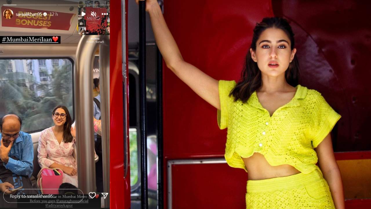 Sara Alikhan : ముంబై మెట్రోలో సారా అలీఖాన్.. Sara Alikhan : ముంబై మెట్రోలో సారా అలీఖాన్..