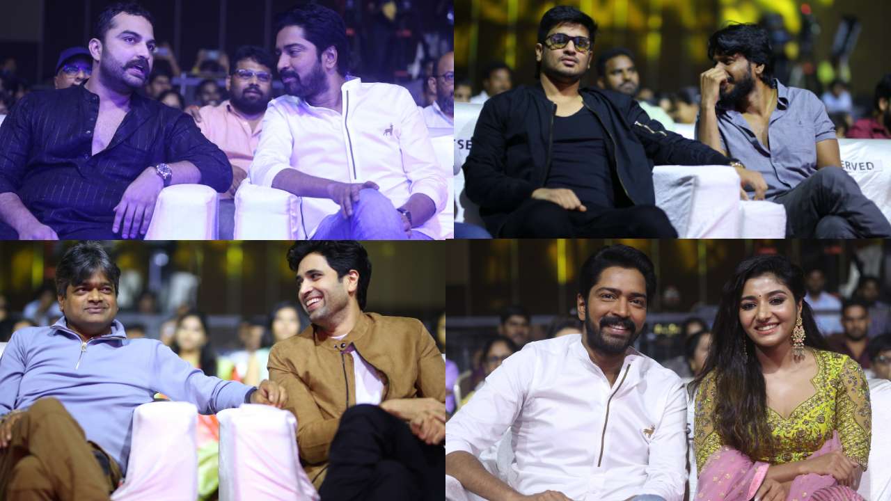 Ugram : ఉగ్రం ప్రీ రిలీజ్ ఈవెంట్‌లో సందడి చేసిన టాలీవుడ్ యంగ్ హీరోలు.. ఫోటోలు!