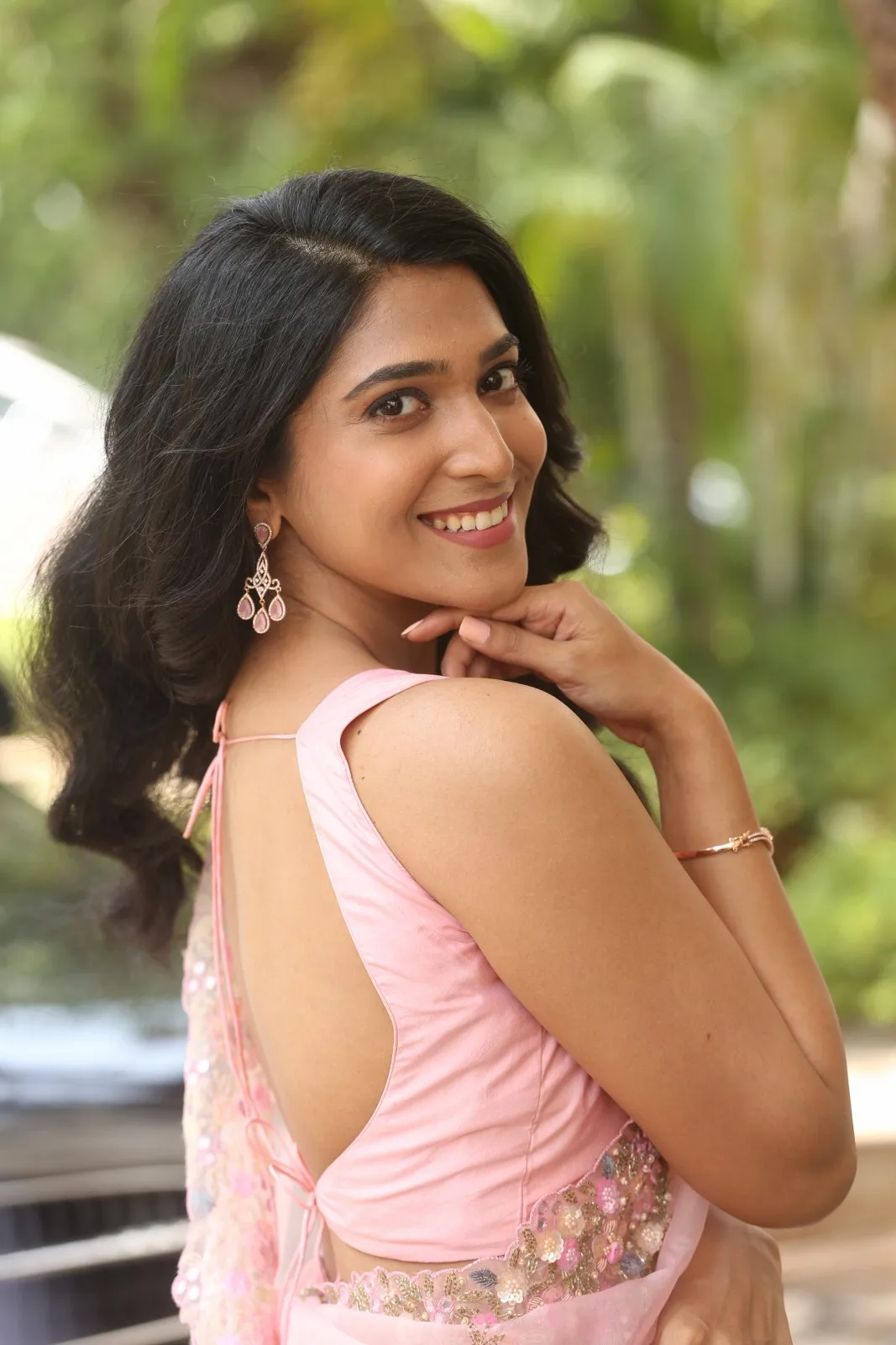 Apoorva Rao saree photos at Yash Puri Happy Ending Teaser launch