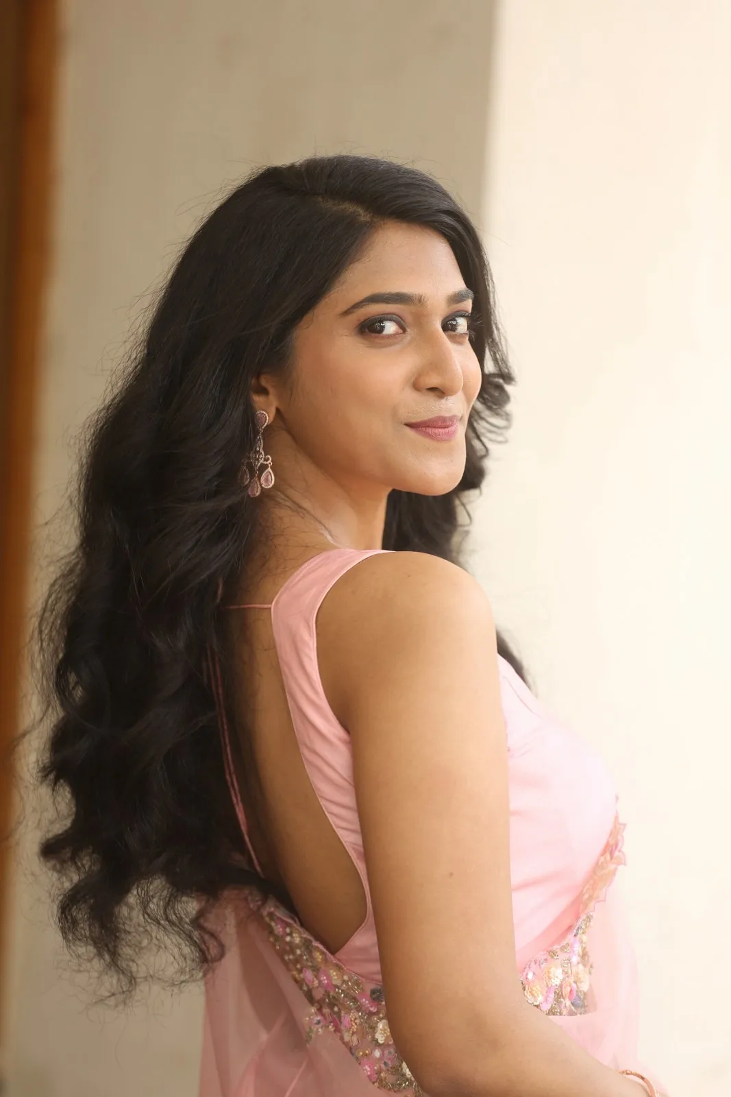 Apoorva Rao saree photos at Yash Puri Happy Ending Teaser launch