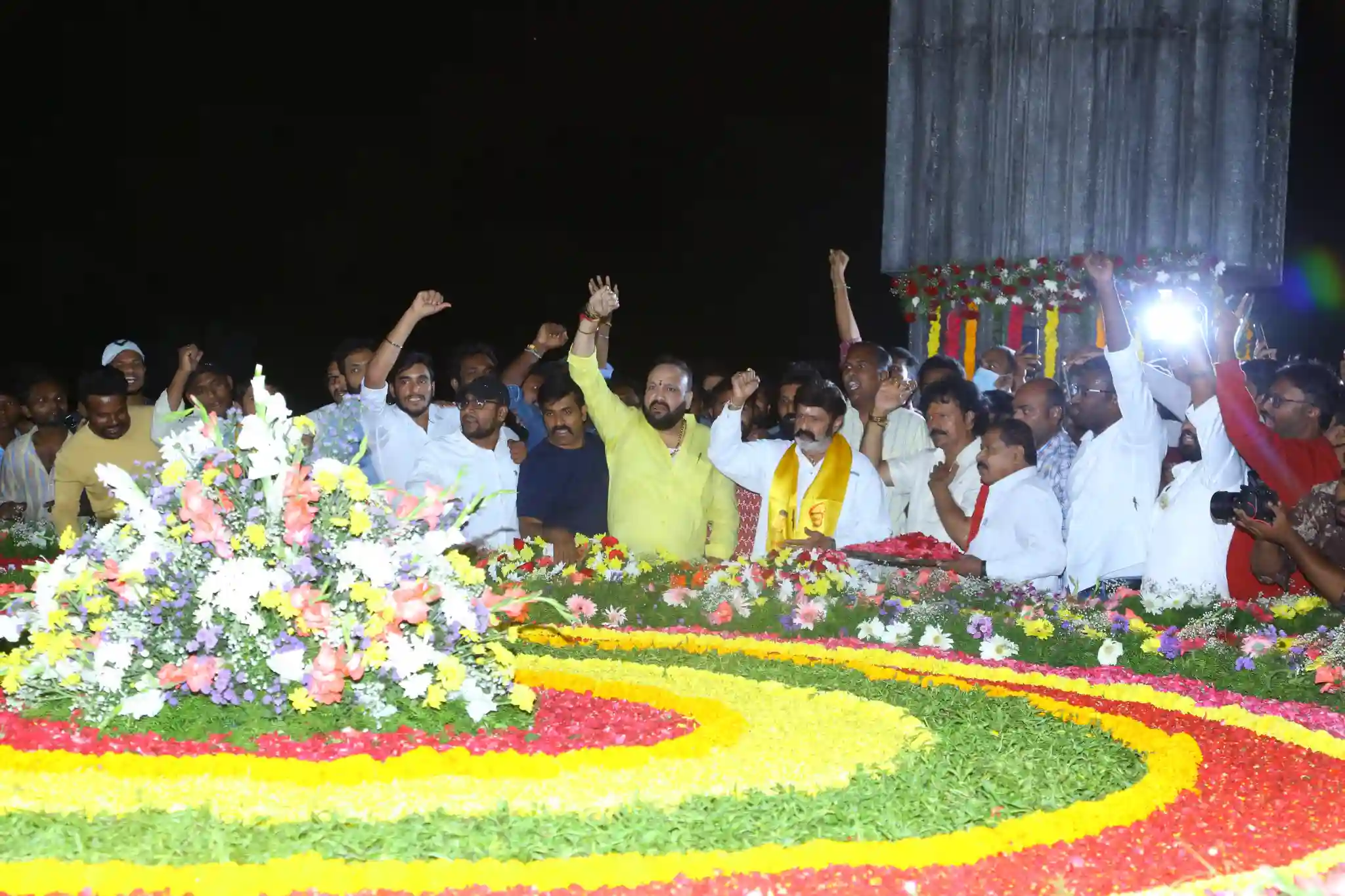 Balakrishna pays tribute to NTR on his 100th birth anniversary at NTR ghat  