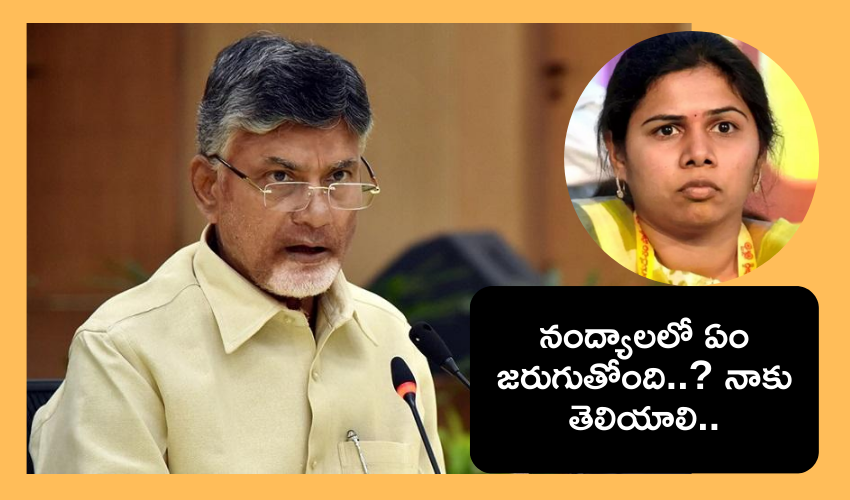 Chandrababu serious Nandyala incident