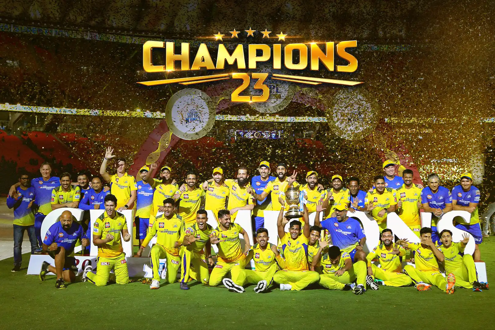 Chennai Super Kings team Victory celebrations 