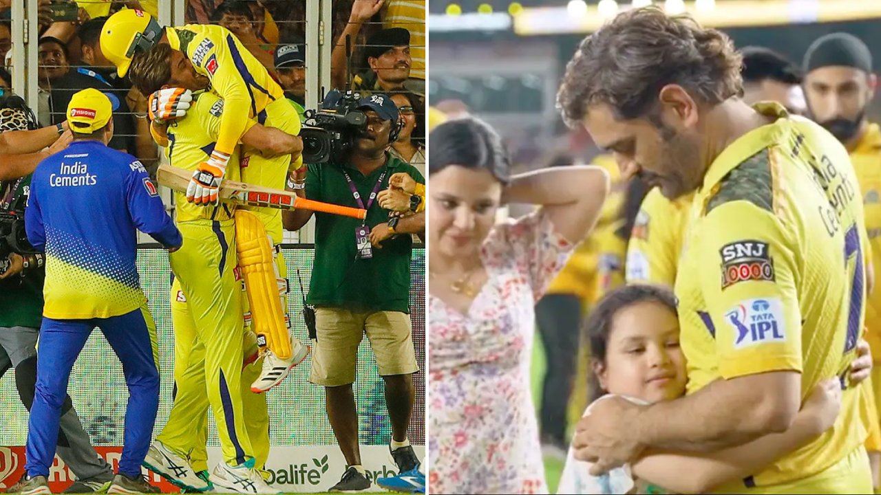 CSK Victory Celebrations: చెన్నై సూపర్ కింగ్స్ జట్టు ప్లేయర్స్ సెలెబ్రేషన్స్ అదుర్స్.. ఫొటో గ్యాలరీ