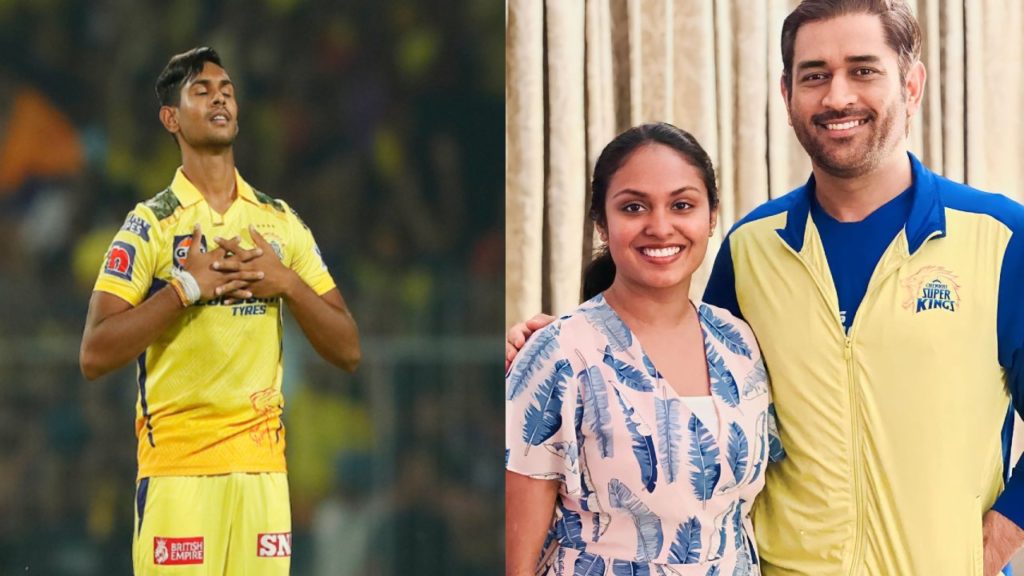 Dhoni Meets Matheesha Pathirana's Family