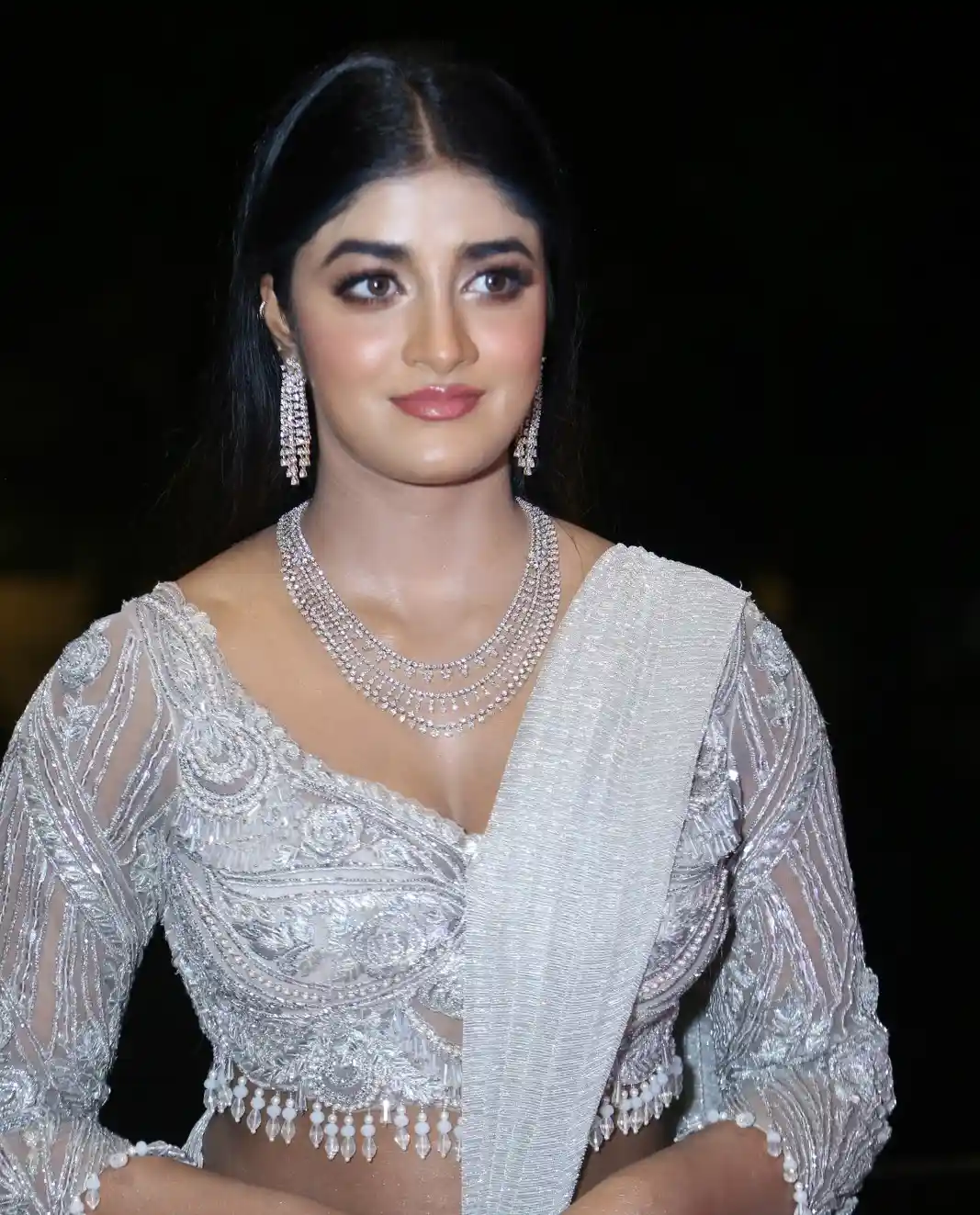 Dimple Hayahi Shines in Saree at Ramabanam Pre Release Event