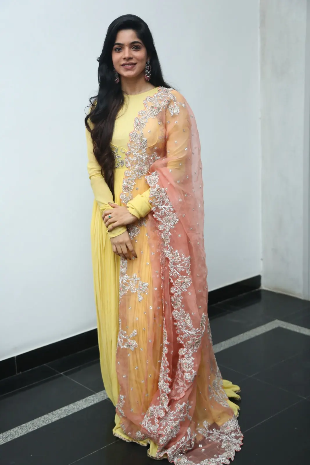 Divya Bharti mesmerizing looks at sudigali sudheer new movie opening event