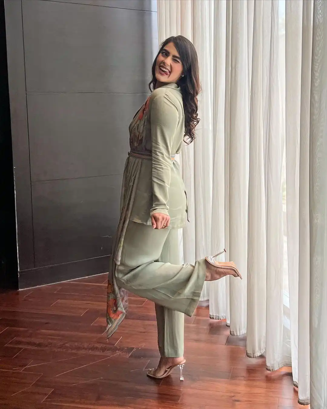 Kavya Thapar cute looks in Movie Promotions