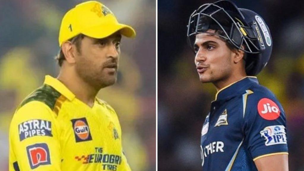 MS Dhoni and Shubman Gil