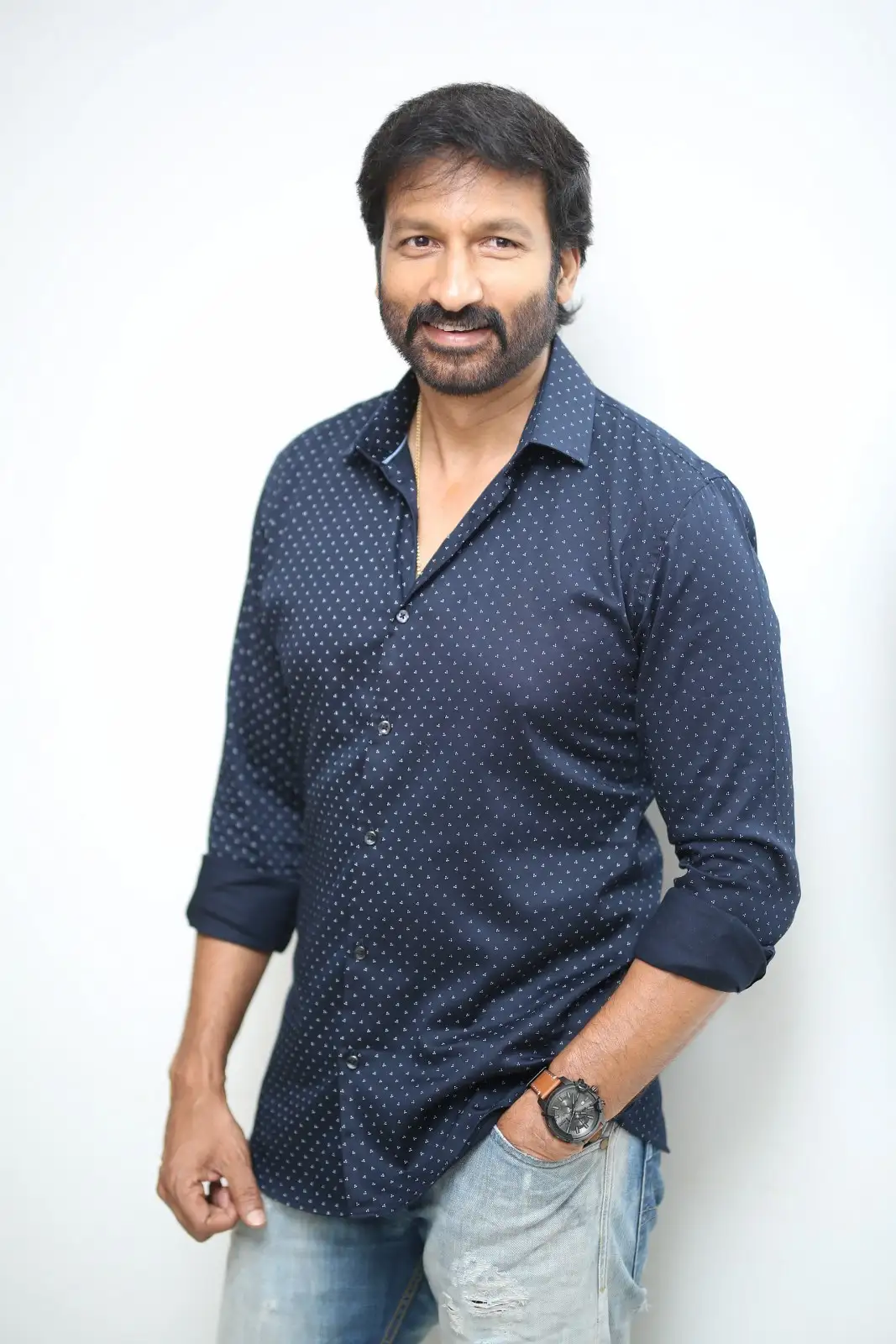 Macho Star Gopichand photos in Ramabanam promotions