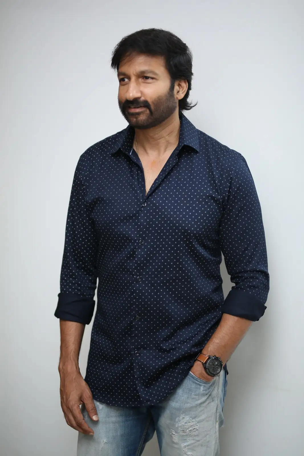 Macho Star Gopichand photos in Ramabanam promotions