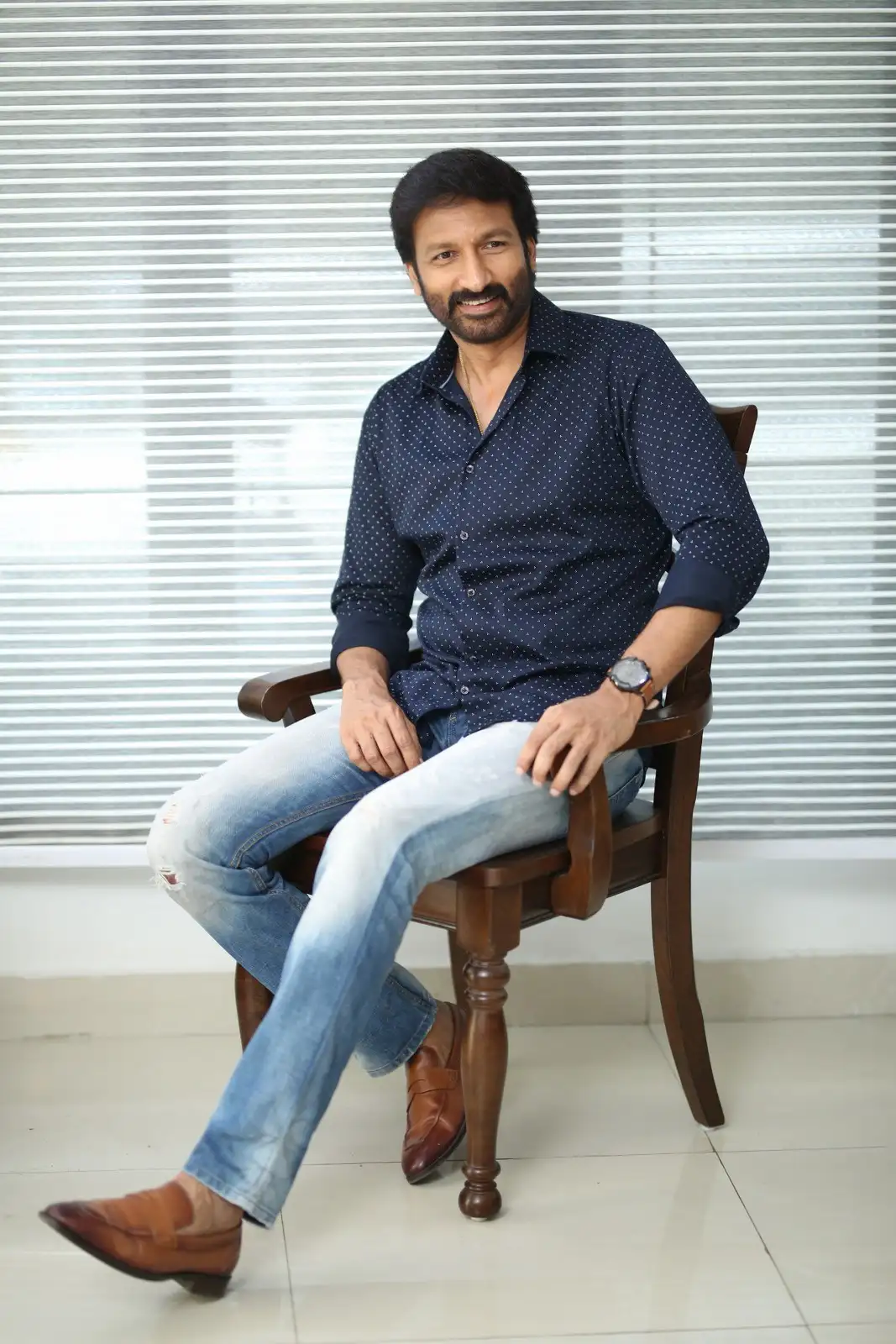 Macho Star Gopichand photos in Ramabanam promotions