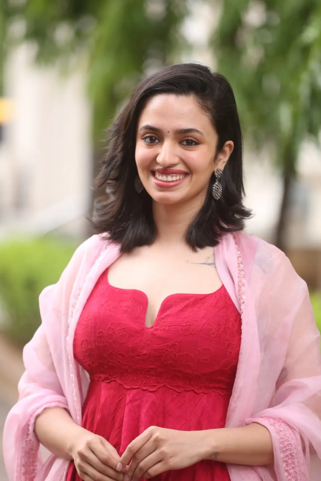 Malavika Nair Cute Photos at Anni Manchi Sakunamule success meet