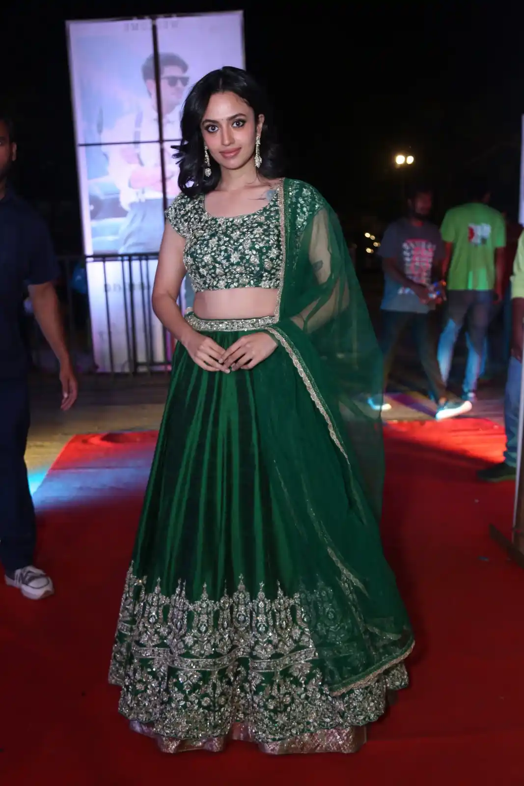 Malvika Nair shines in Anni Manchi Shakunamule Pre Release Event