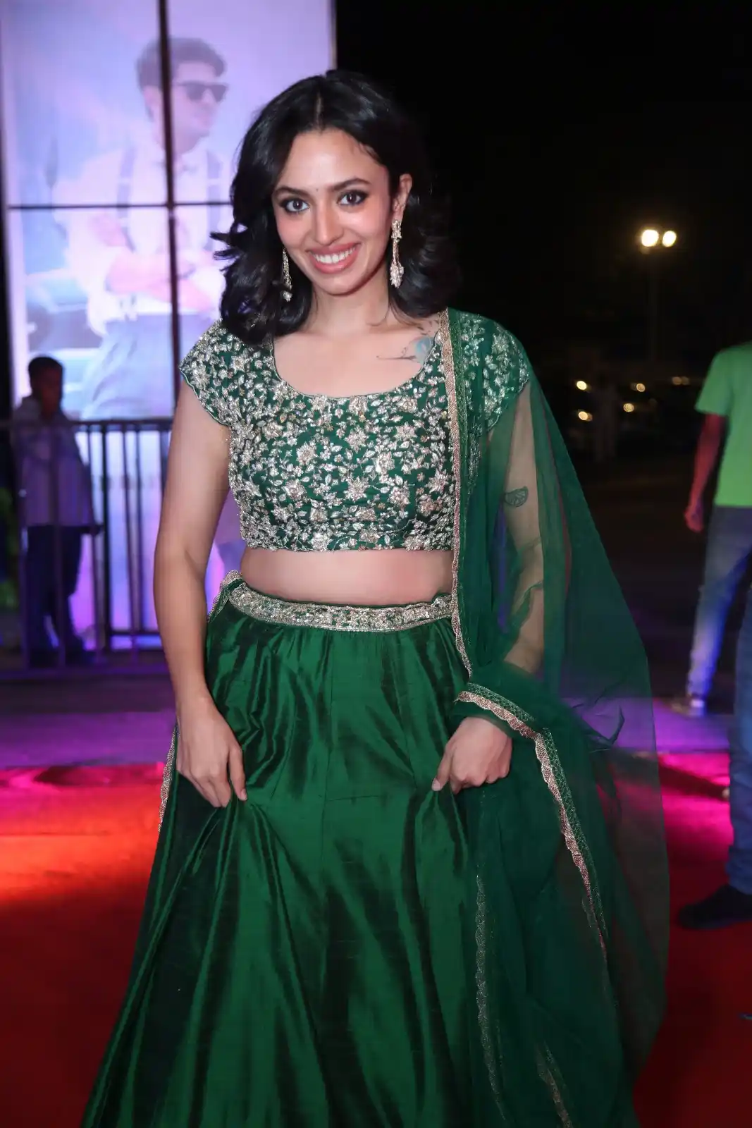 Malvika Nair shines in Anni Manchi Shakunamule Pre Release Event