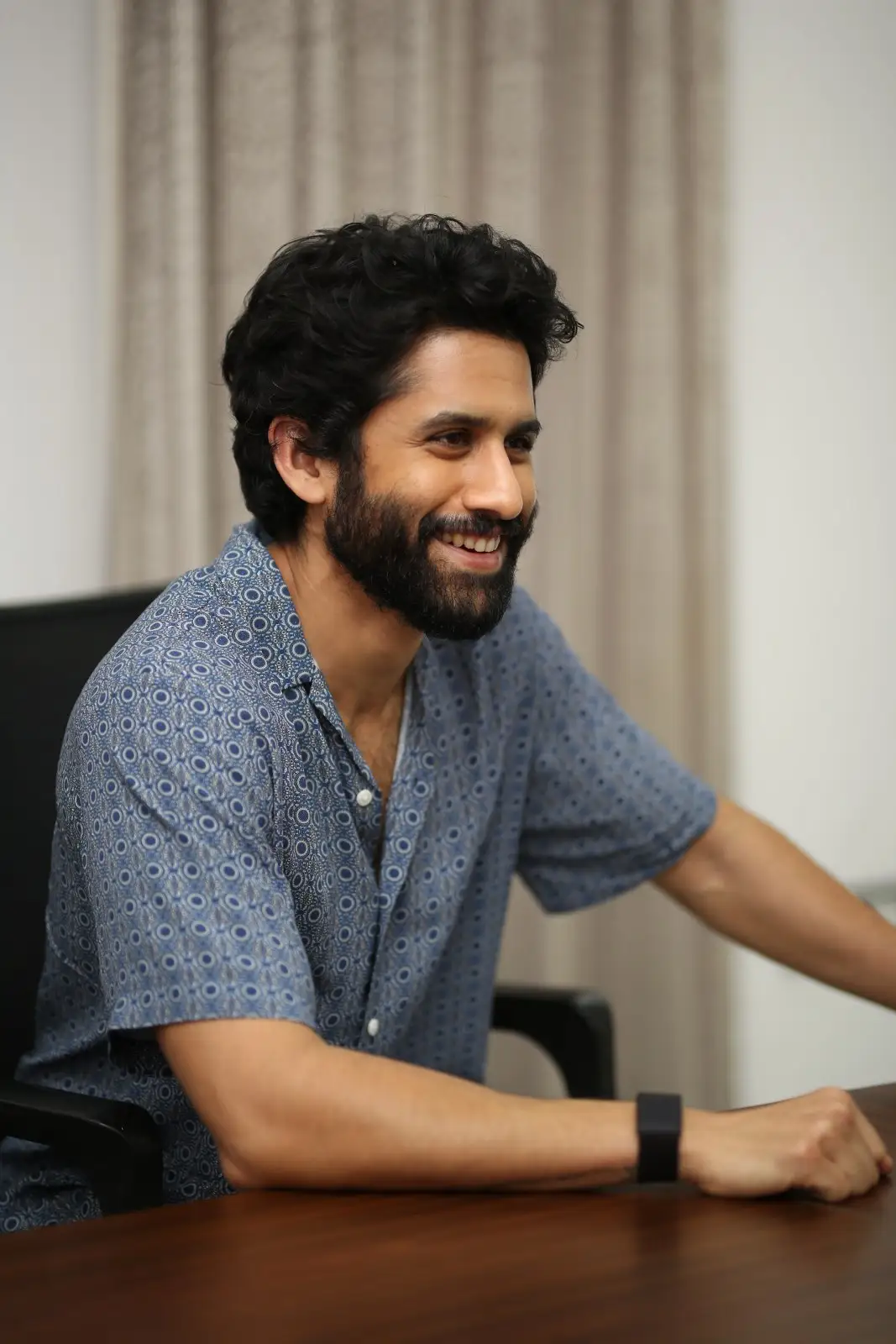 Naga Chaitanya Beard looks at Custody movie promotions