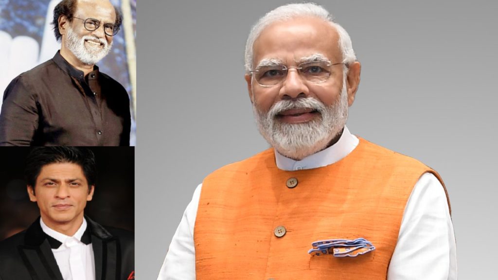 Narendra Modi reply for Rajinikanth Shah Rukh Khan Akshay Kumar tweets