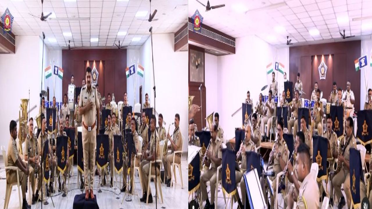 Mumbai police band : ముంబయి పోలీస్ బ్యాండ్ మామూలు పాట వాయించలేదుగా !! Mumbai police band : ముంబయి పోలీస్ బ్యాండ్ మామూలు పాట వాయించలేదుగా !!