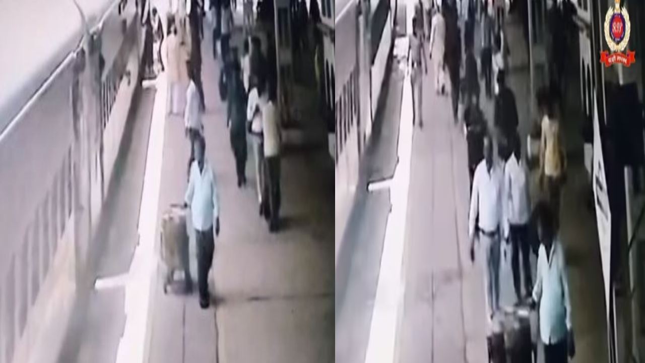 Madhya Pradesh : కదులుతున్న రైలు కిందపడబోయిన మహిళను కాపాడిన RPF కానిస్టేబుల్ Madhya Pradesh : కదులుతున్న రైలు కిందపడబోయిన మహిళను కాపాడిన RPF కానిస్టేబుల్