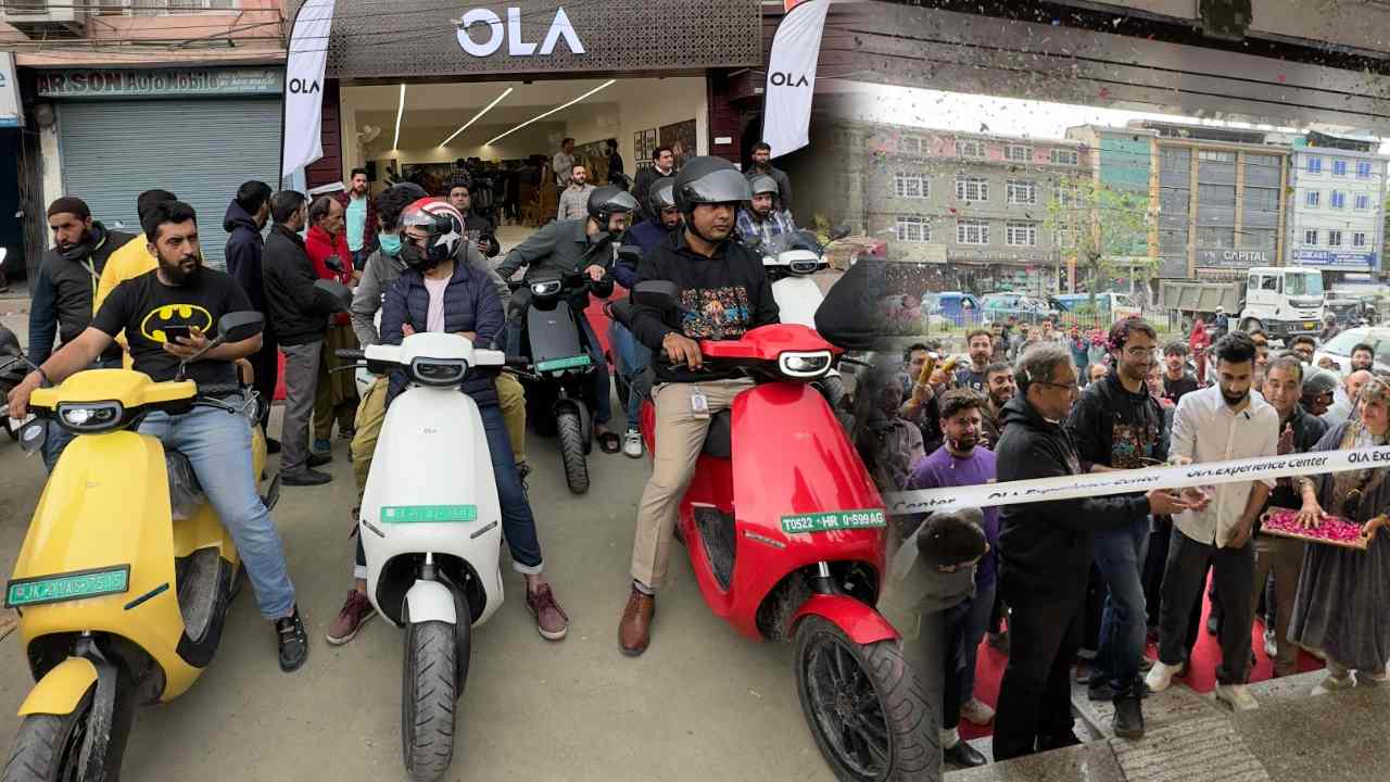 Ola Electric _ Ola opens its 500th Experience Center in Srinagar