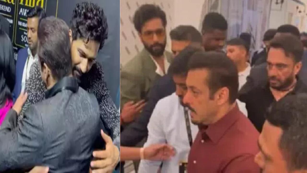 Salman Khan : నిన్న బాడీగార్డ్స్ నెట్టడం.. నేడు సల్మాన్ కౌగిలించుకోవడం.. విక్కీ కౌశల్ వీడియో వైరల్! Salman Khan : నిన్న బాడీగార్డ్స్ నెట్టడం.. నేడు సల్మాన్ కౌగిలించుకోవడం.. విక్కీ కౌశల్ వీడియో వైరల్!