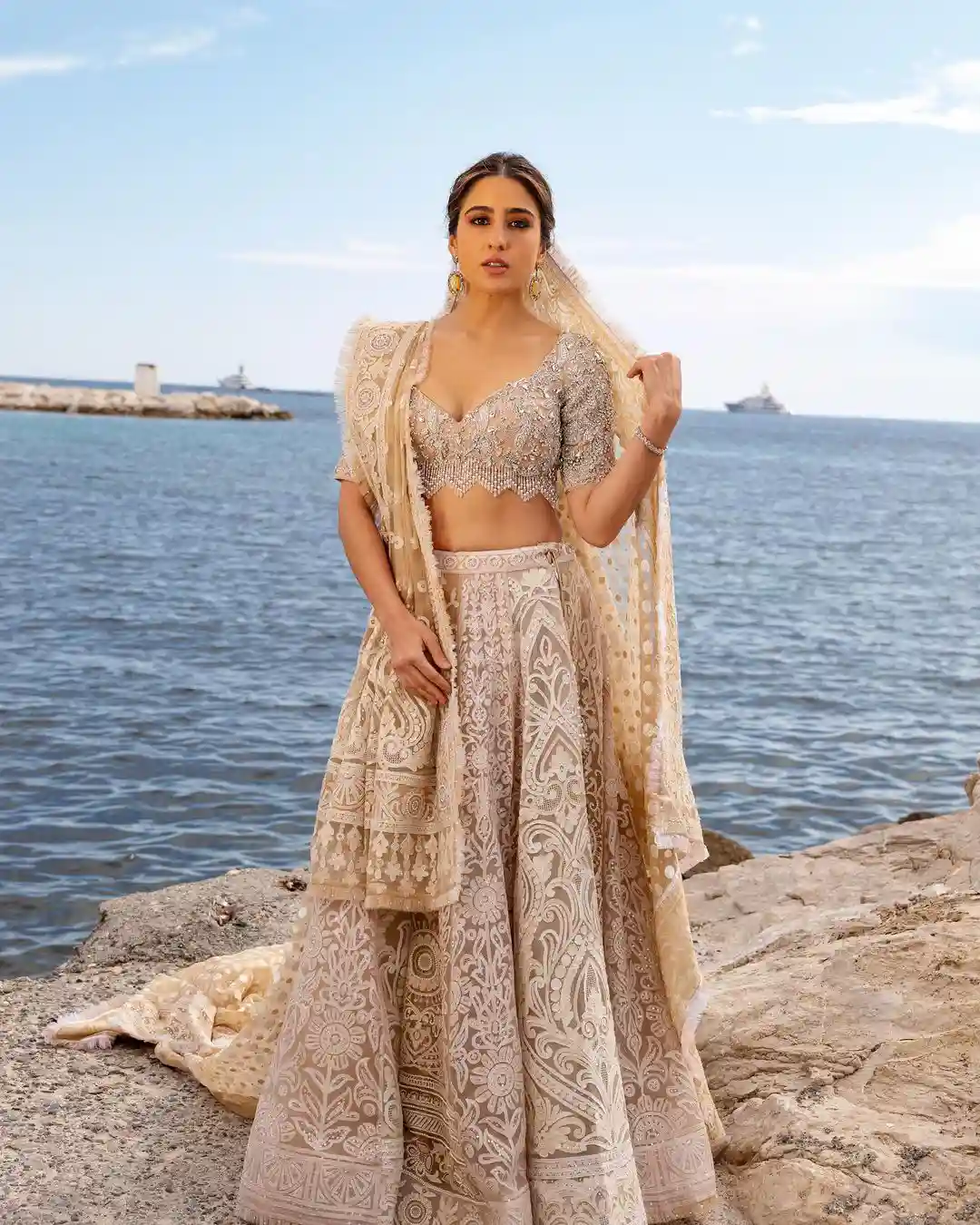 Sara Ali Khan sea sight photoshoot at 75th Cannes Film Festival
