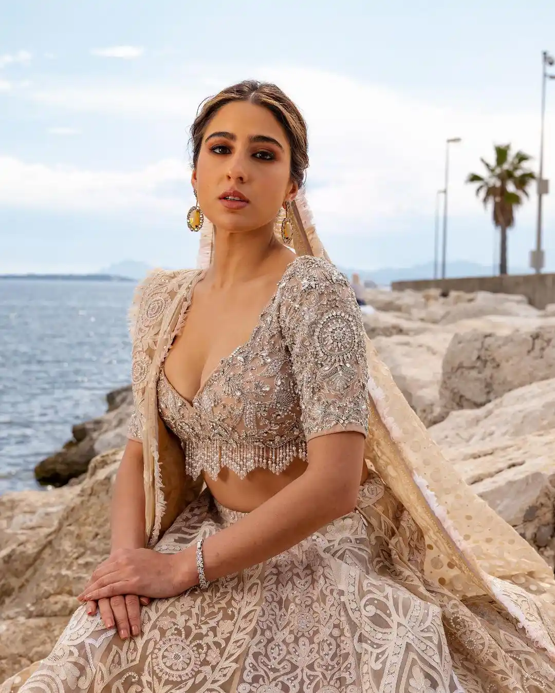 Sara Ali Khan sea sight photoshoot at 75th Cannes Film Festival