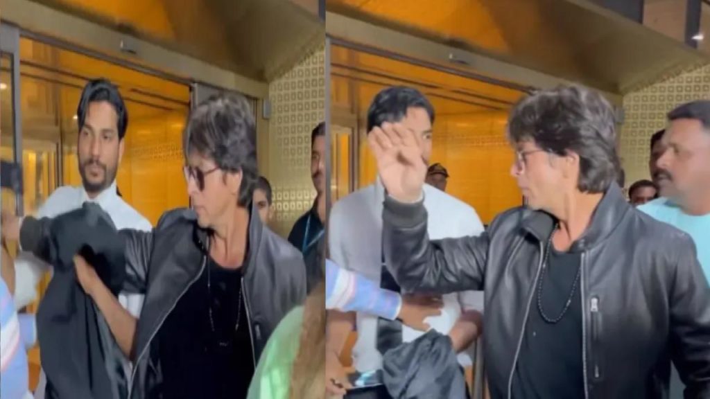 Shah Rukh Khan Misbehave With Fan at mumbai airport