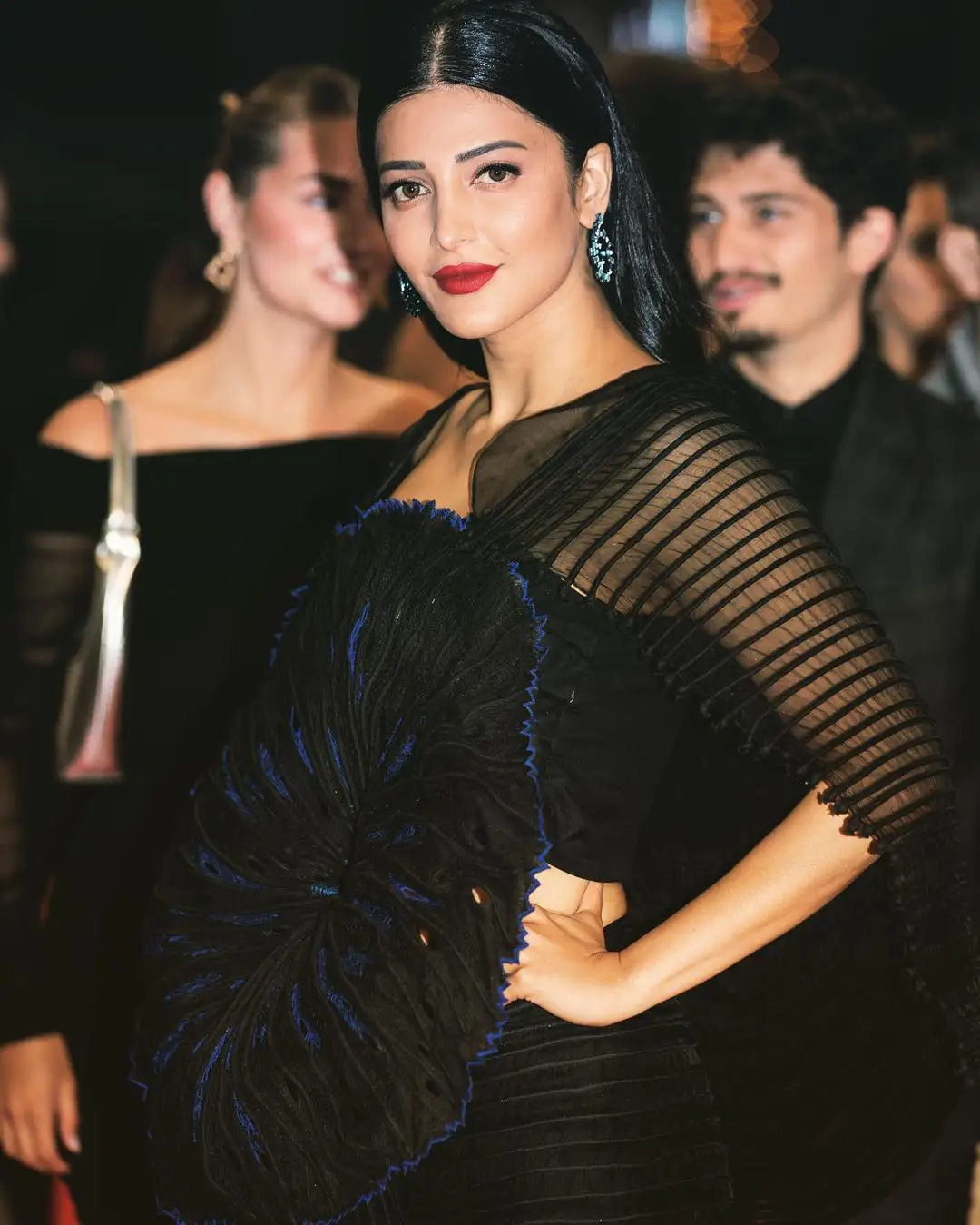 Shruti Haasan appears in Black Dress at Cannes film Festival 2023  