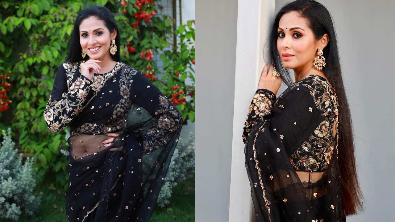 Sadaa : బ్లాక్ శారీలో సదా అందాలు..