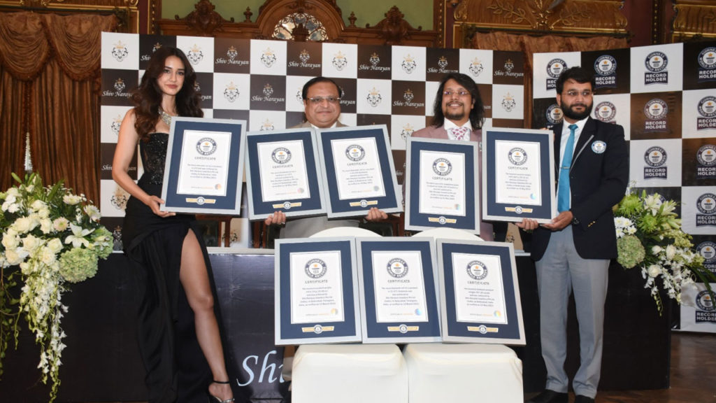 Siva Narayan Jewelers has won 8 Guinness World Records titles