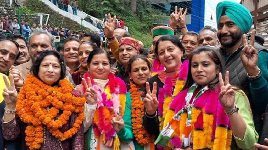 Congress resounding victory in Shimla against BJP