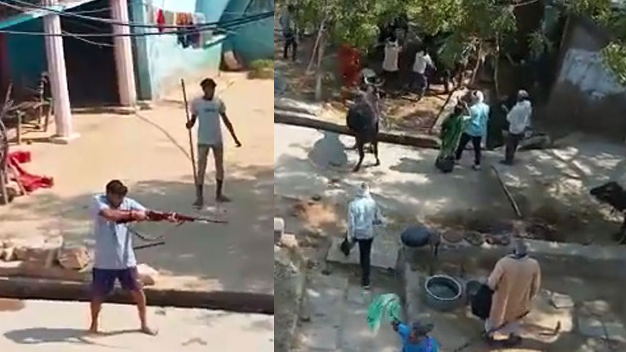 Madhya Pradesh: వీడియో చూస్తే షాక్ అవుతారు.. సామాన్యుల చేతిలో తుపాకులు, కుటుంబాల గొడవలో ఆరుగురిని కాల్చి చంపారు Madhya Pradesh: వీడియో చూస్తే షాక్ అవుతారు.. సామాన్యుల చేతిలో తుపాకులు, కుటుంబాల గొడవలో ఆరుగురిని కాల్చి చంపారు