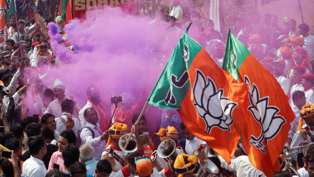 BJP top gear in UP civic poll results and BSP leading in one muncipal corporation