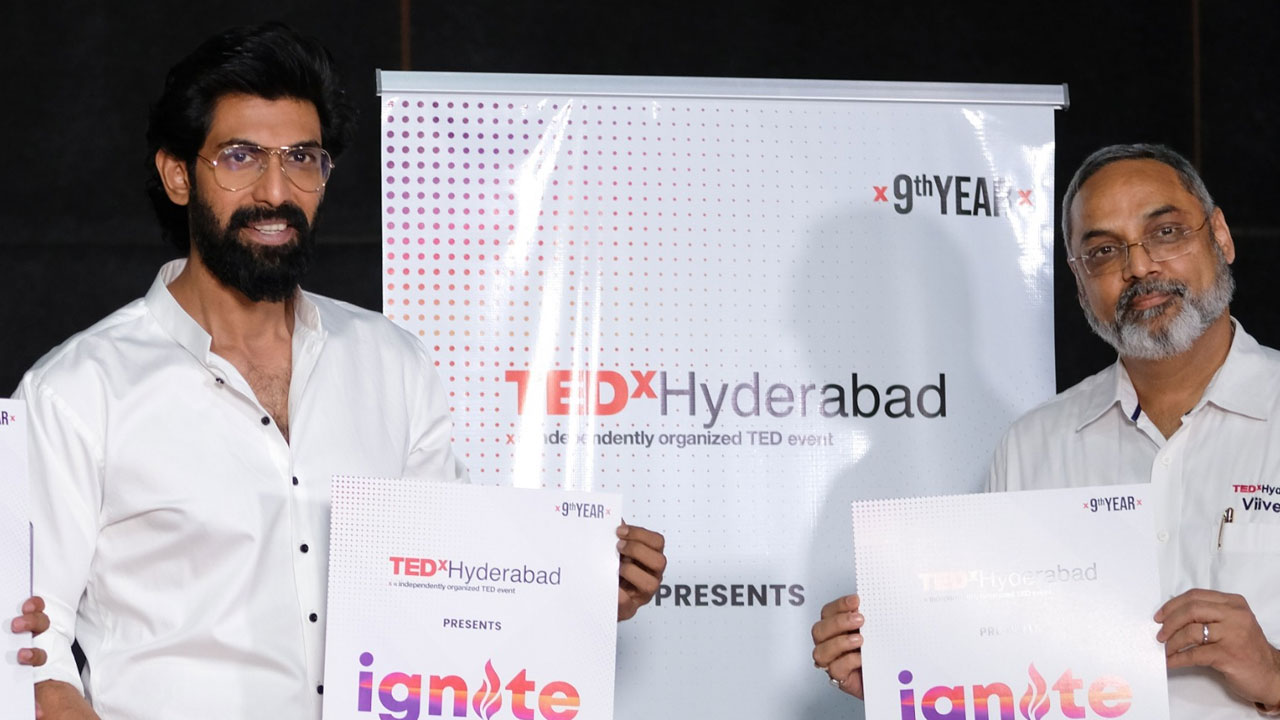 Rana: టెడ్ఎక్స్ హైదరాబాద్ 9వ ఎడిషన్ పోస్టర్ విడుదల చేసిన రానా దగ్గుబాటి Rana: టెడ్ఎక్స్ హైదరాబాద్ 9వ ఎడిషన్ పోస్టర్ విడుదల చేసిన రానా దగ్గుబాటి