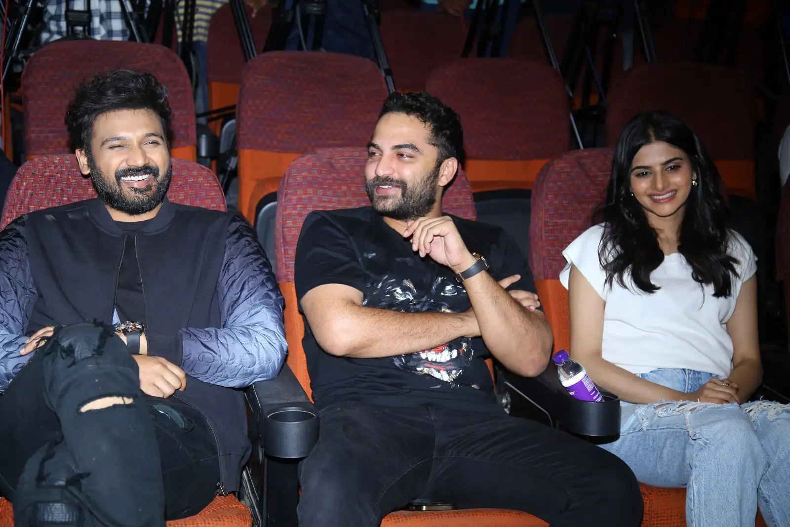 Vishwak Sen Bellamkonda Ganesh Avantika Dasani photos at Nenu Student Sir