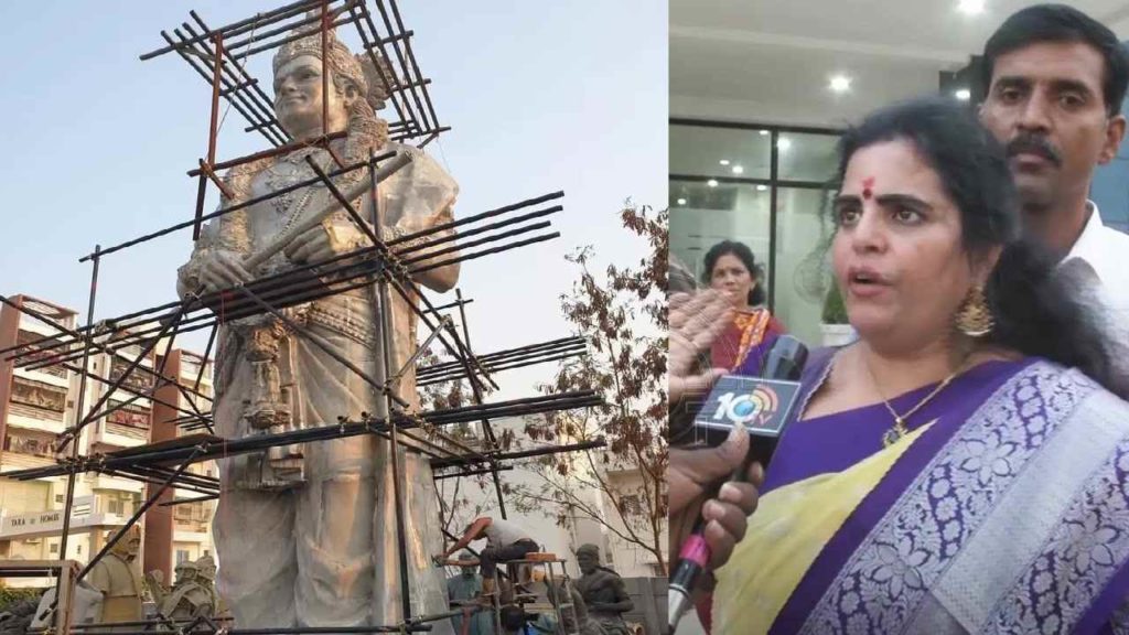 court stay order on NTR Statue in Khammam karate kalyani