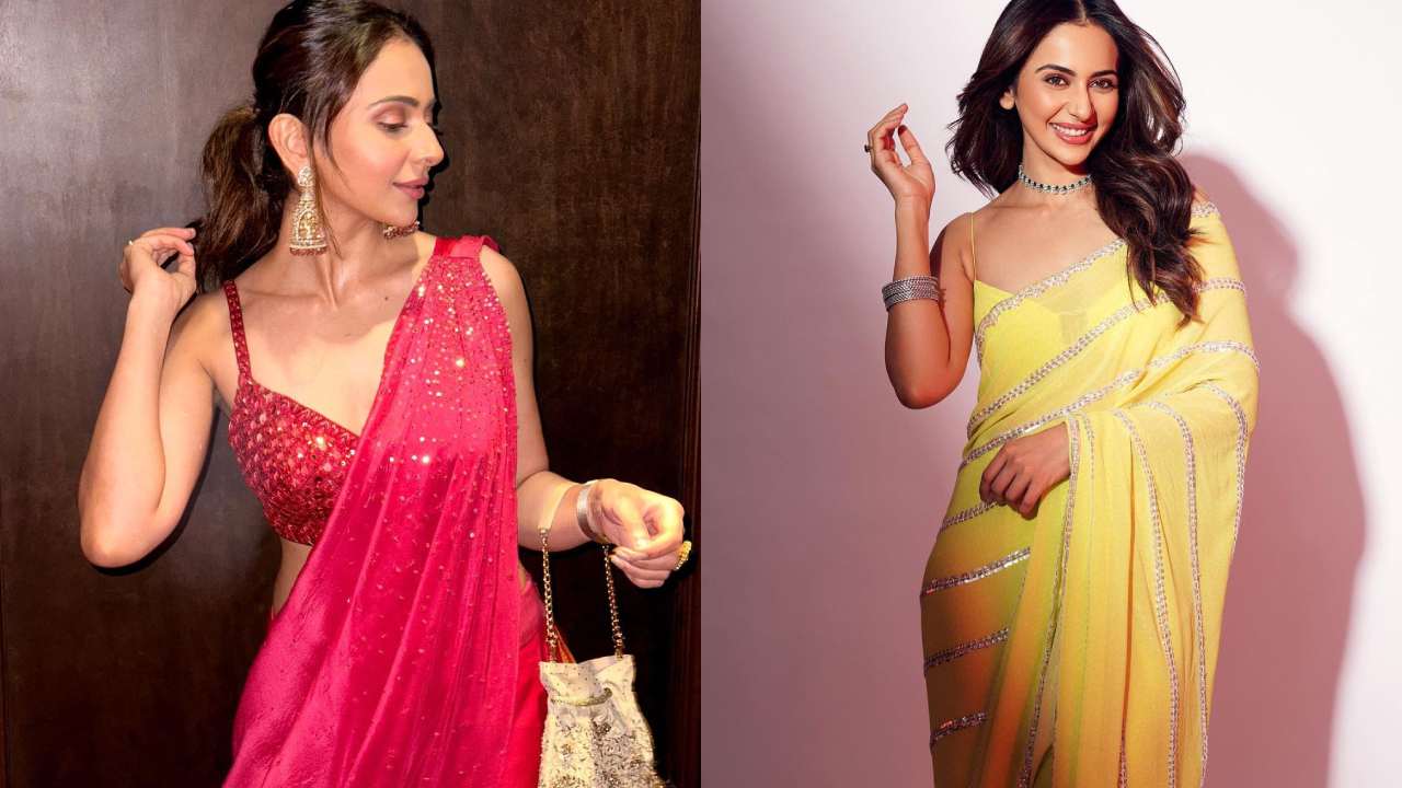 Rakul Preet Singh :  చీరలో రకుల్ ప్రీత్ క్యూట్ పోజులు..