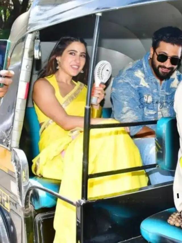 >ఆటోలో సారా అలీఖాన్..