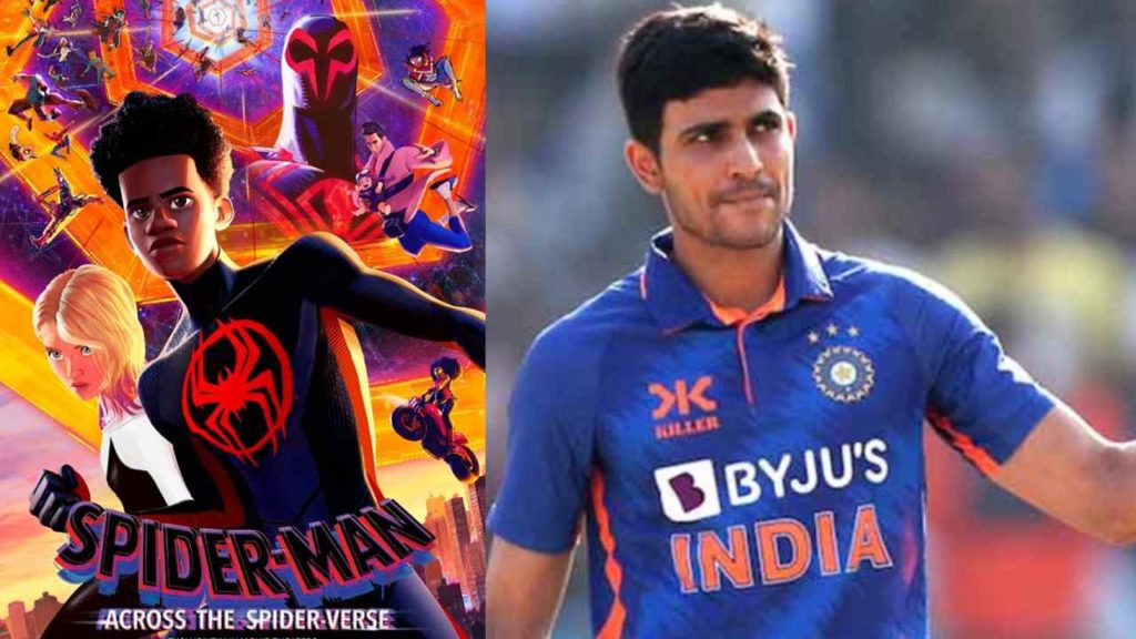 Shubman Gill gave voice to Spider Man Character in Spider-Man: Across the Spider Verse Movie