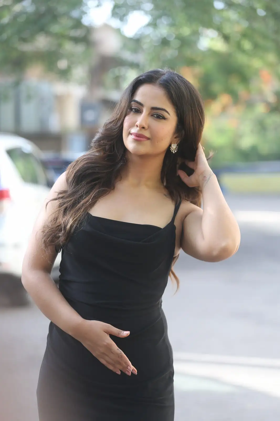 Avika Gor photo shoot in Black Dress