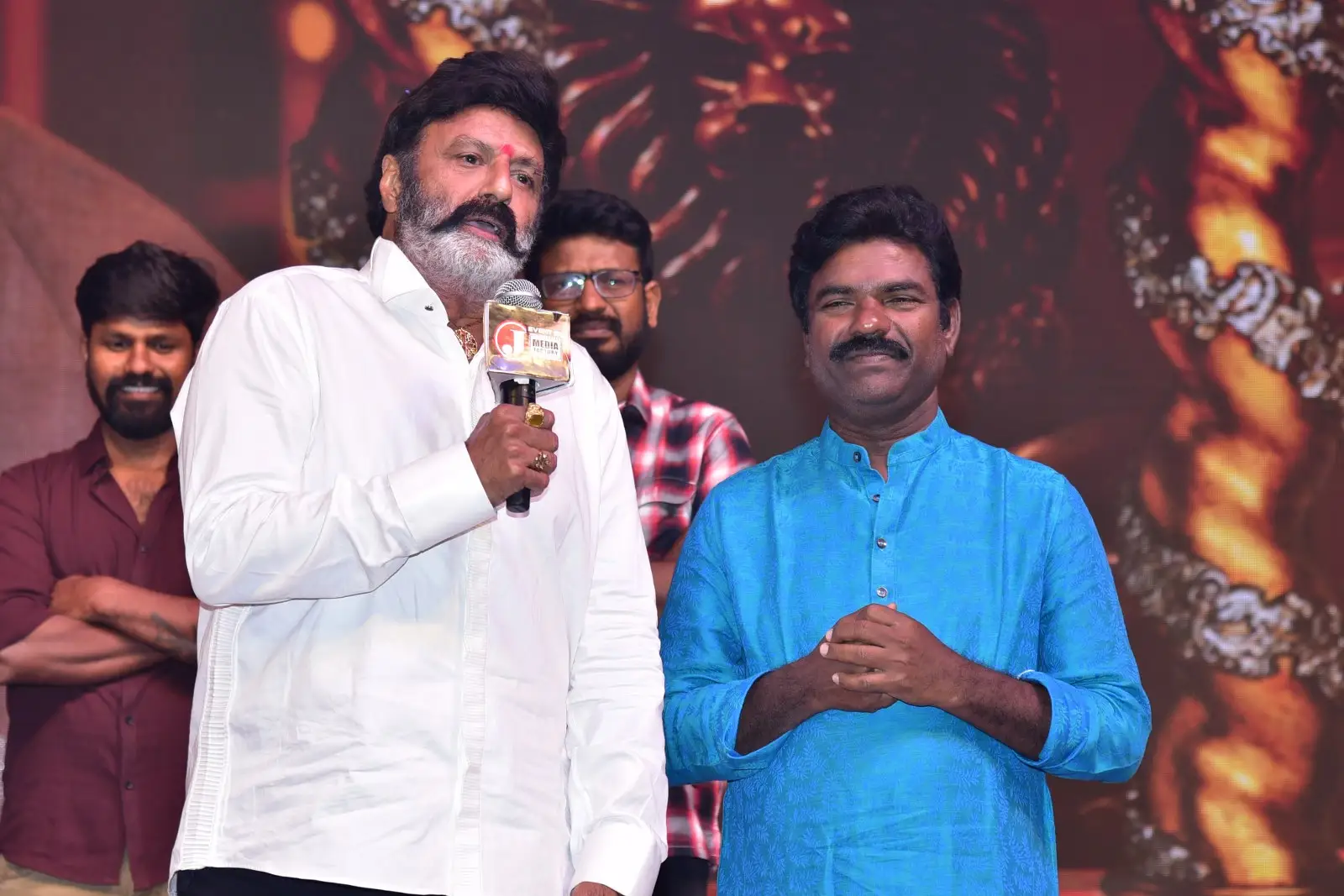Balakrishna at Jagapathi Babu Mamta Mohandas Rudrangi pre release event