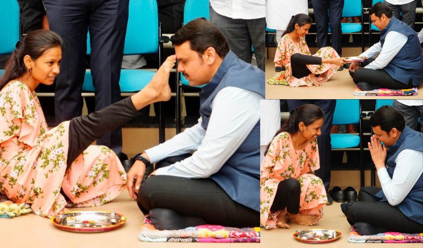 Devendra Fadnavis : ఓ సోదరి కాలి బొటనివేలుతో నా నుదుట తిలకం దిద్దింది.. : దేవేంద్ర ఫడ్నవీస్ భావోద్వేగం Devendra Fadnavis : ఓ సోదరి కాలి బొటనివేలుతో నా నుదుట తిలకం దిద్దింది.. : దేవేంద్ర ఫడ్నవీస్ భావోద్వేగం