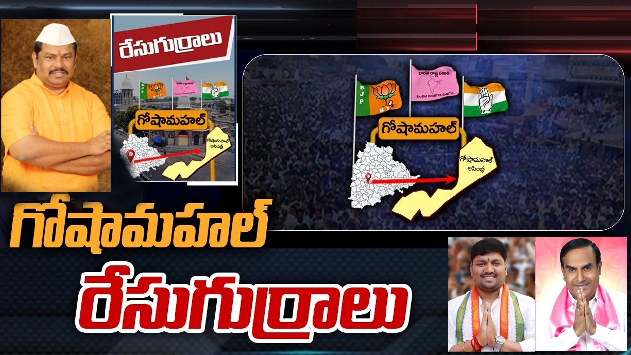 Goshamahal Constituency: రాజాసింగ్ ఇలాఖాలో తడాఖా చూపేదెవరో.. గోషామహల్లో గులాబీ జెండా ఎగిరేనా? Goshamahal Constituency: రాజాసింగ్ ఇలాఖాలో తడాఖా చూపేదెవరో.. గోషామహల్లో గులాబీ జెండా ఎగిరేనా?