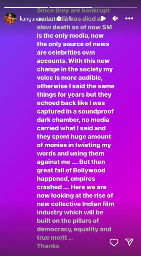 Kangana Ranaut viral post on Sushant Singh Rajput demise 