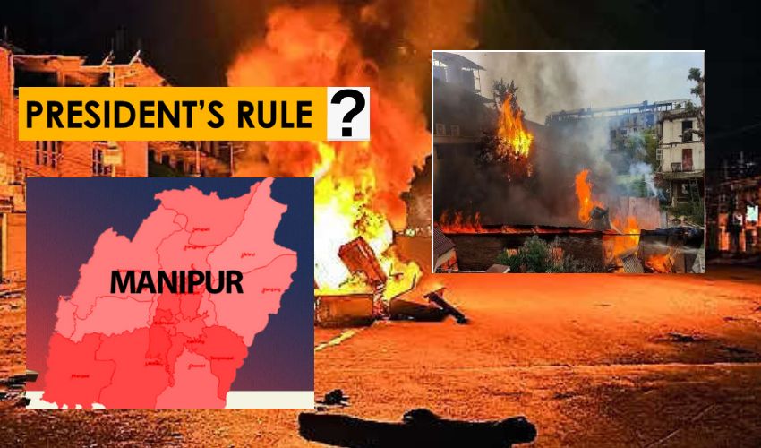 Manipur violence @ 50 Days : 50 రోజులుగా మండుతున్న మణిపూర్ .. రాష్ట్రపతి పాలన విధించే అవకాశం Manipur violence @ 50 Days : 50 రోజులుగా మండుతున్న మణిపూర్ .. రాష్ట్రపతి పాలన విధించే అవకాశం